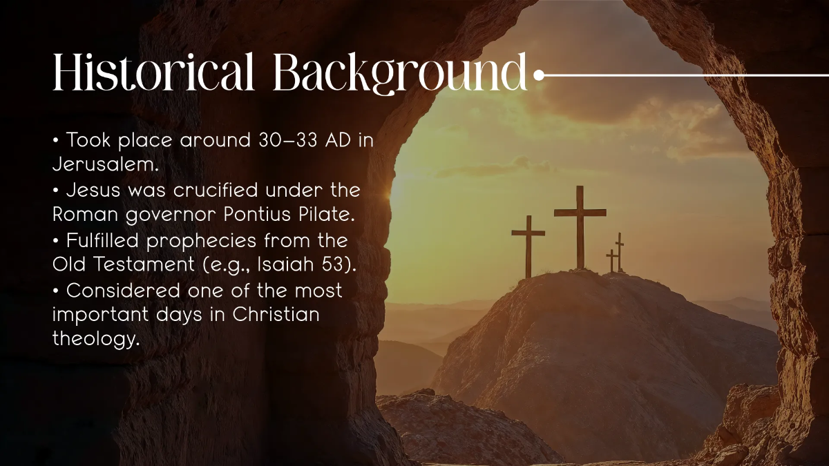 Free Good Friday Presentation Template to Edit Online
