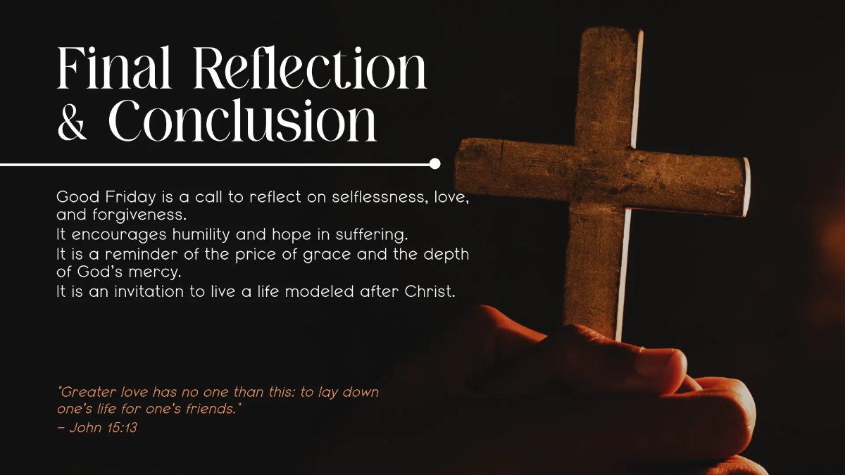 Free Good Friday Presentation Template to Edit Online