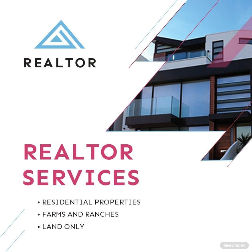 Real Estate Agent/Realtor Instagram Post Template in PSD