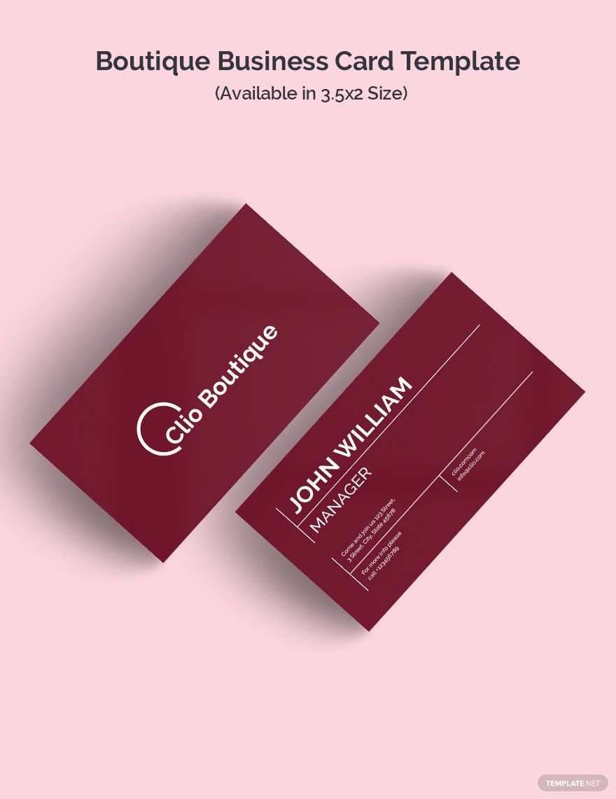 Boutique Business Card Template