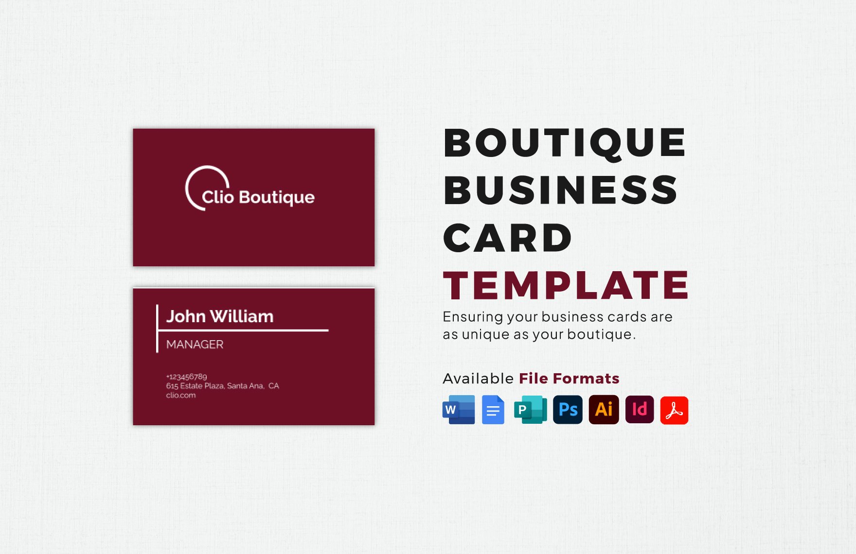 Boutique Business Card Template