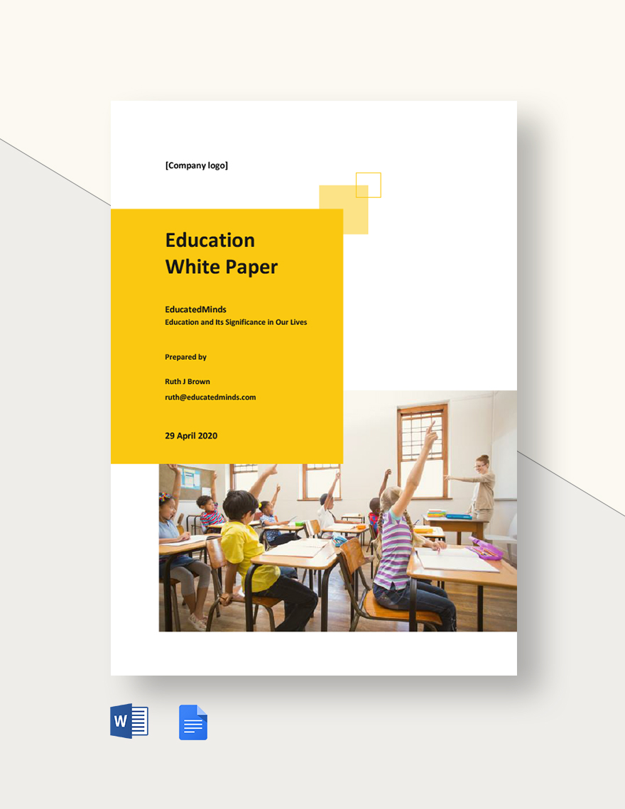 education white paper march 2022 summary