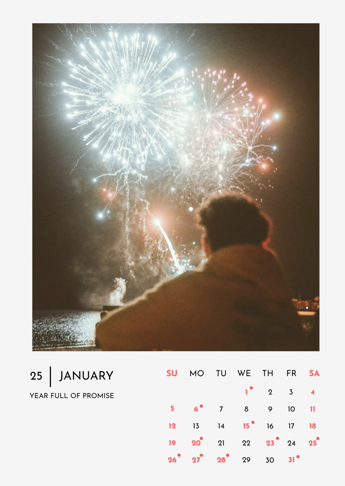 Free January 2025 Calendar Template to Edit Online