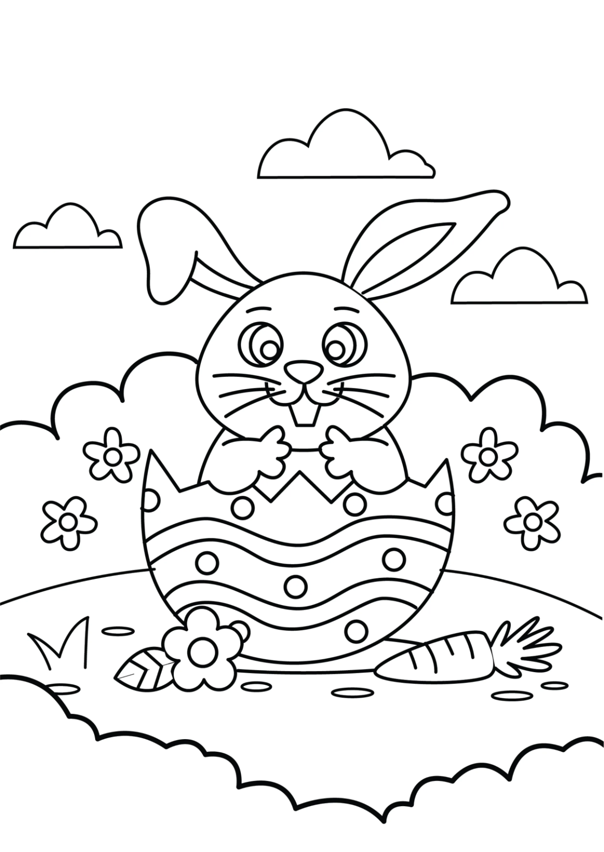 Free Easter Drawing Pages Template to Edit Online