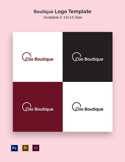 blank boutique logo templates