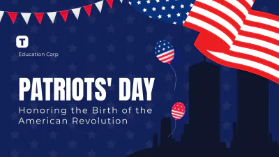 Free Patriots' Day Presentation Template to Edit Online