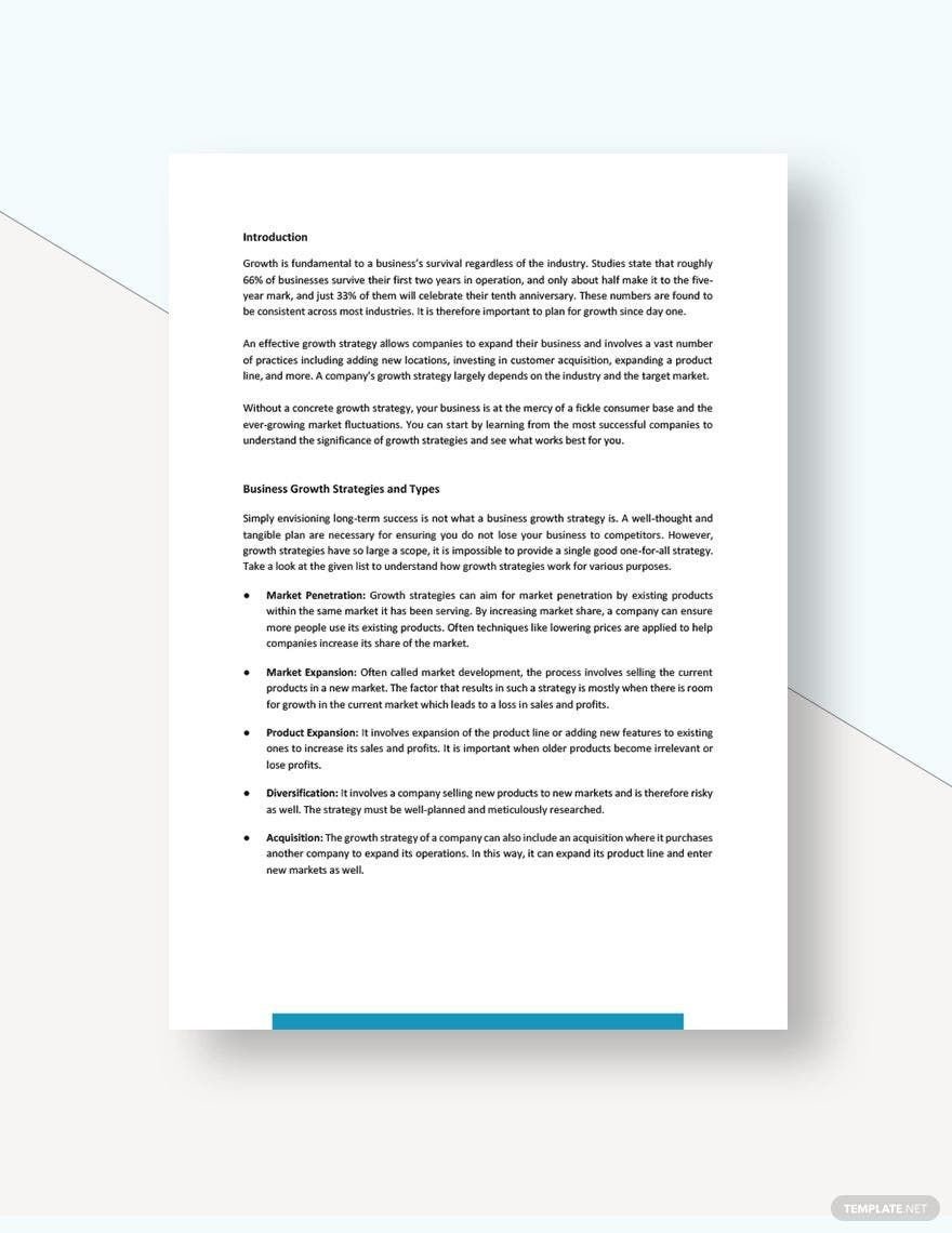 Business Growth White Paper Template