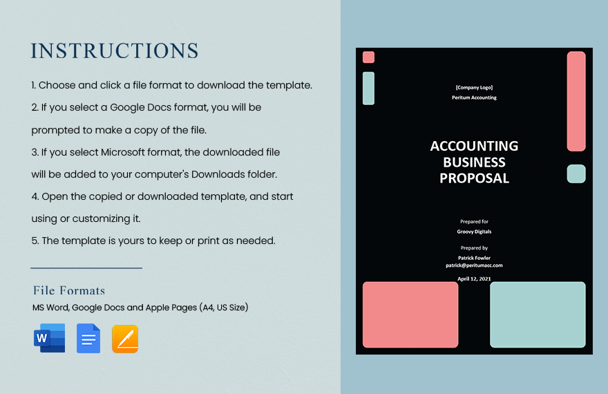 Accounting Business Proposal Template