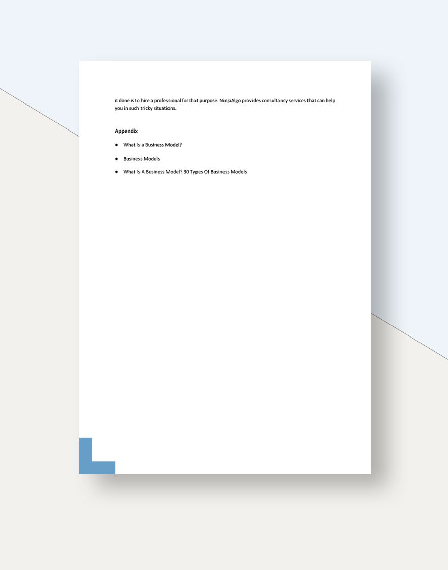 Business Model White Paper Template