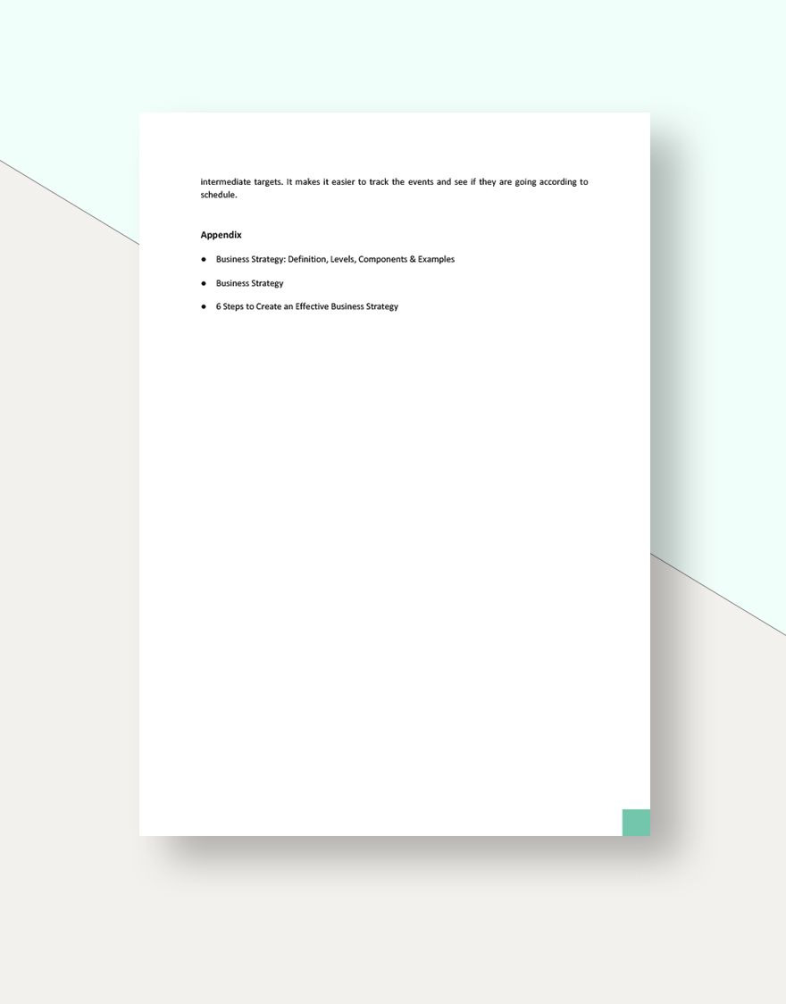 Business Strategy White Paper Template