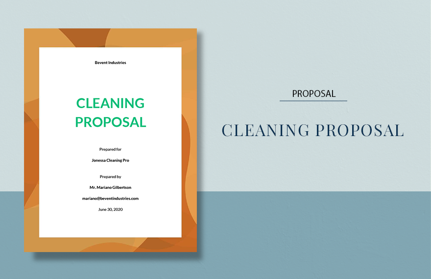 Sample Cleaning Proposal Template