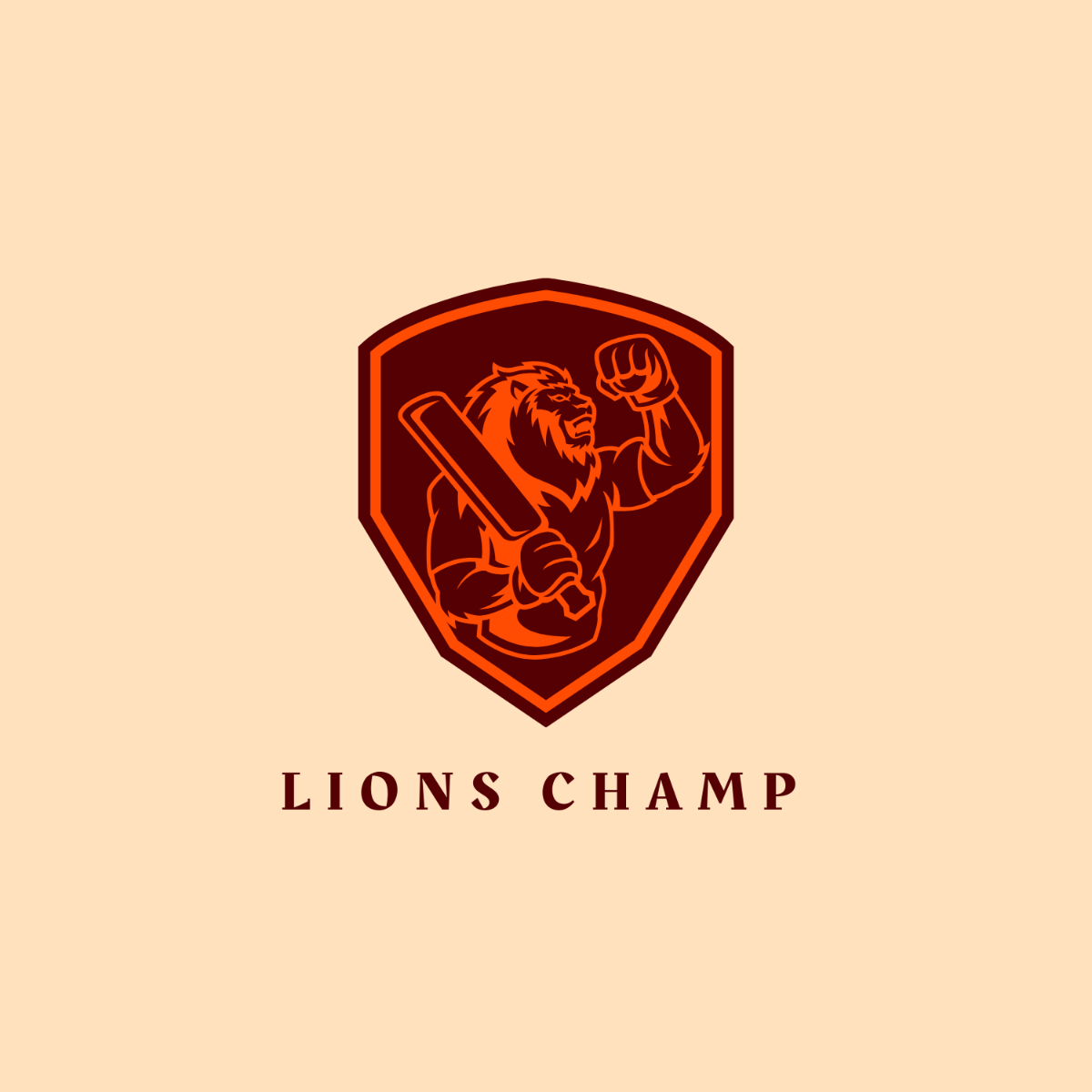 Free Team Cricket Logo Template