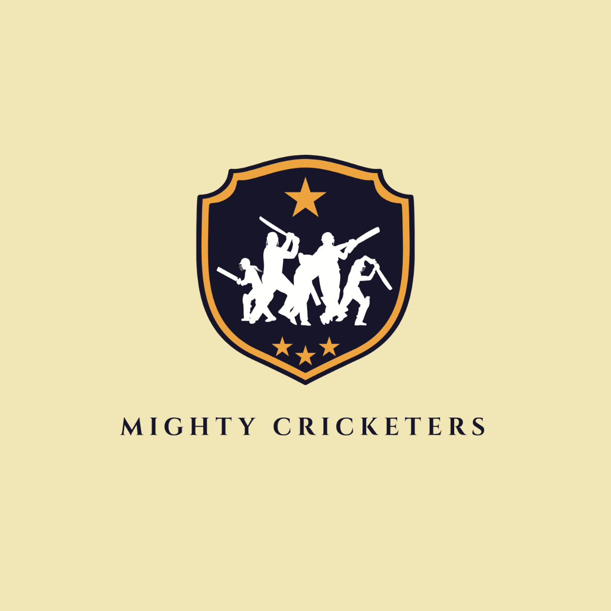Free Cricket Training Logo Template