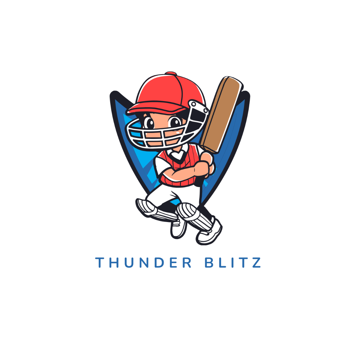 Free Youth Cricket Logo Template