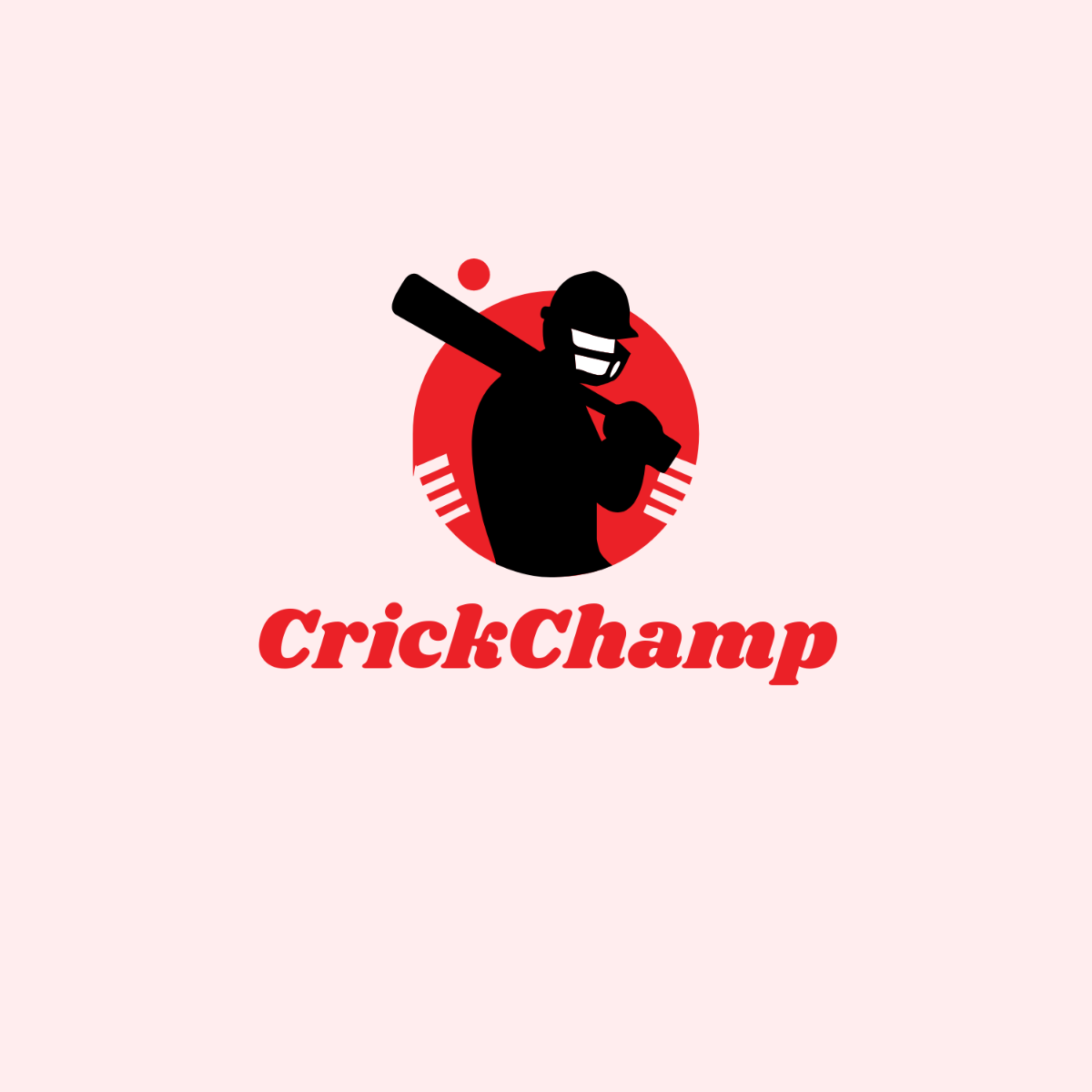 Free Cricket App Logo Template
