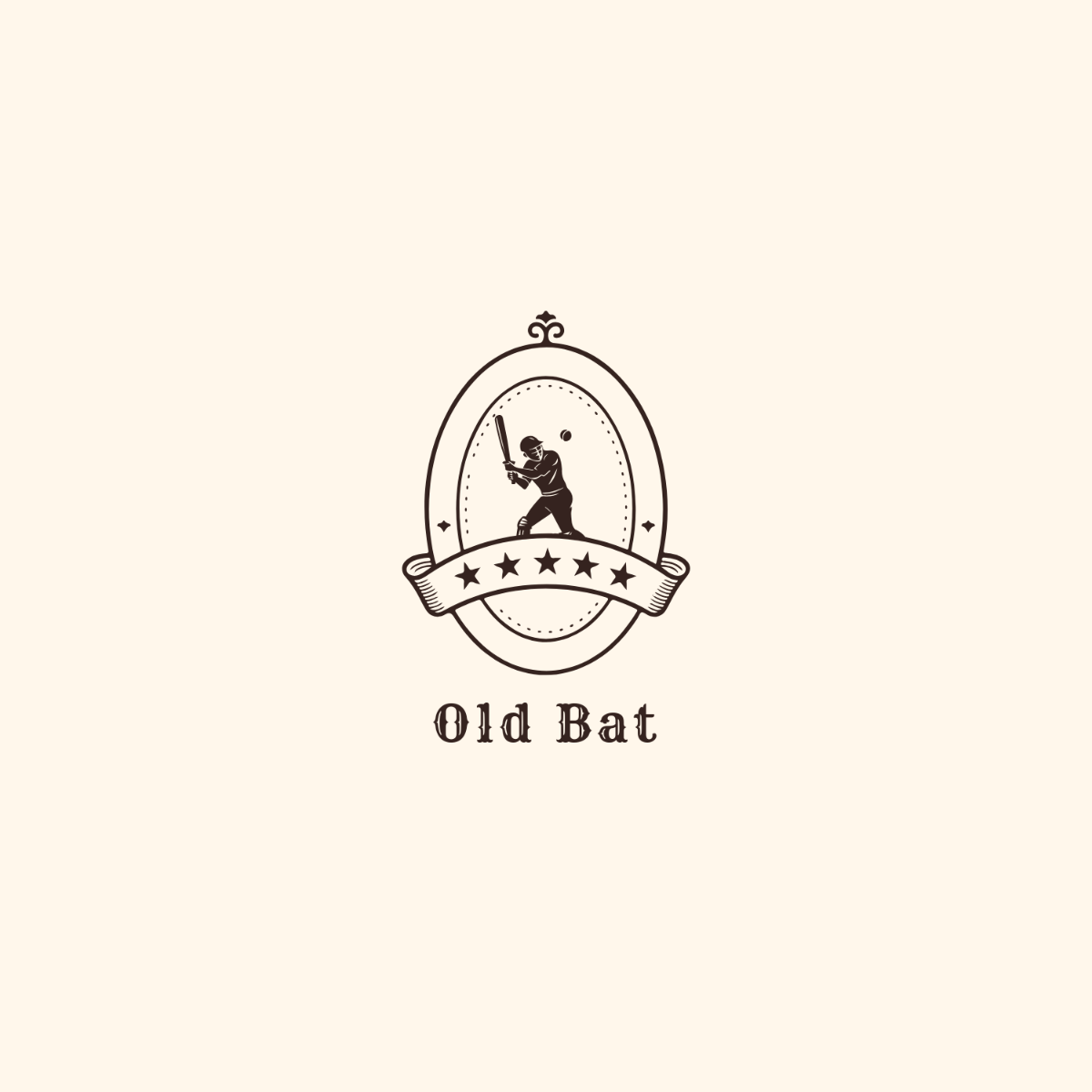 Free Vintage Cricket Logo Template