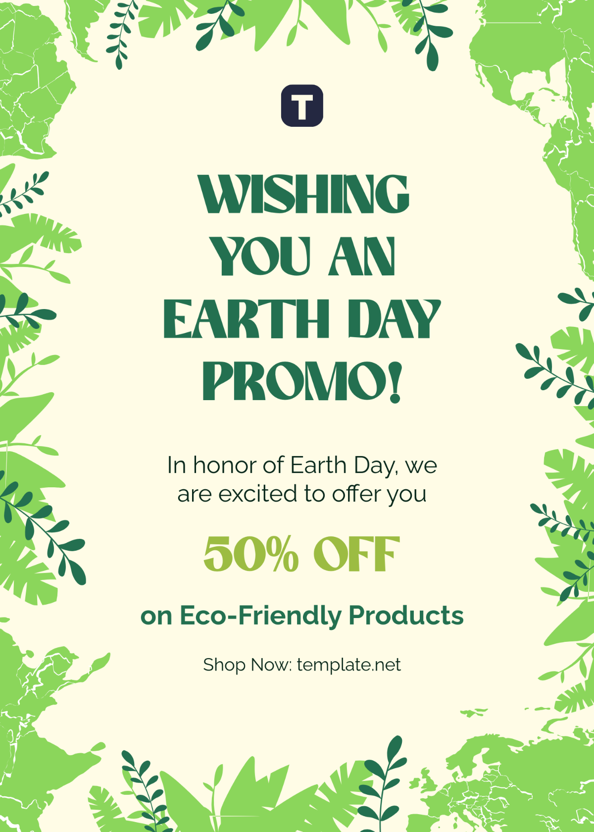 Free Earth Day Appreciation Wishes Template