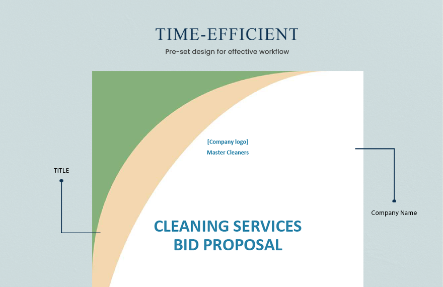 Cleaning Bid Proposal template