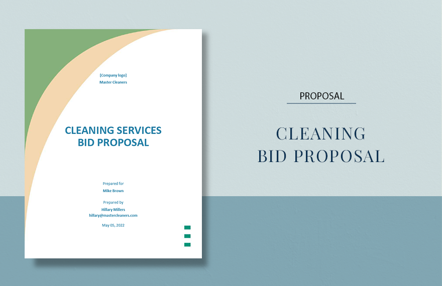 Cleaning Bid Proposal template