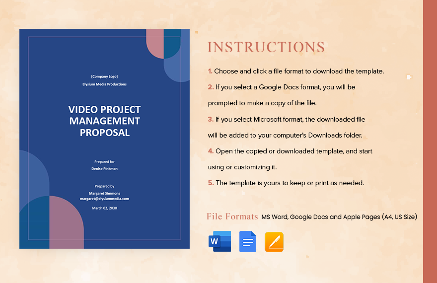 Project Management Proposal Template