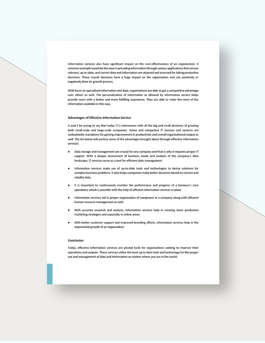 Information Service White Paper Template