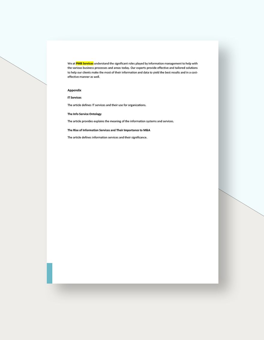 Information Service White Paper Template