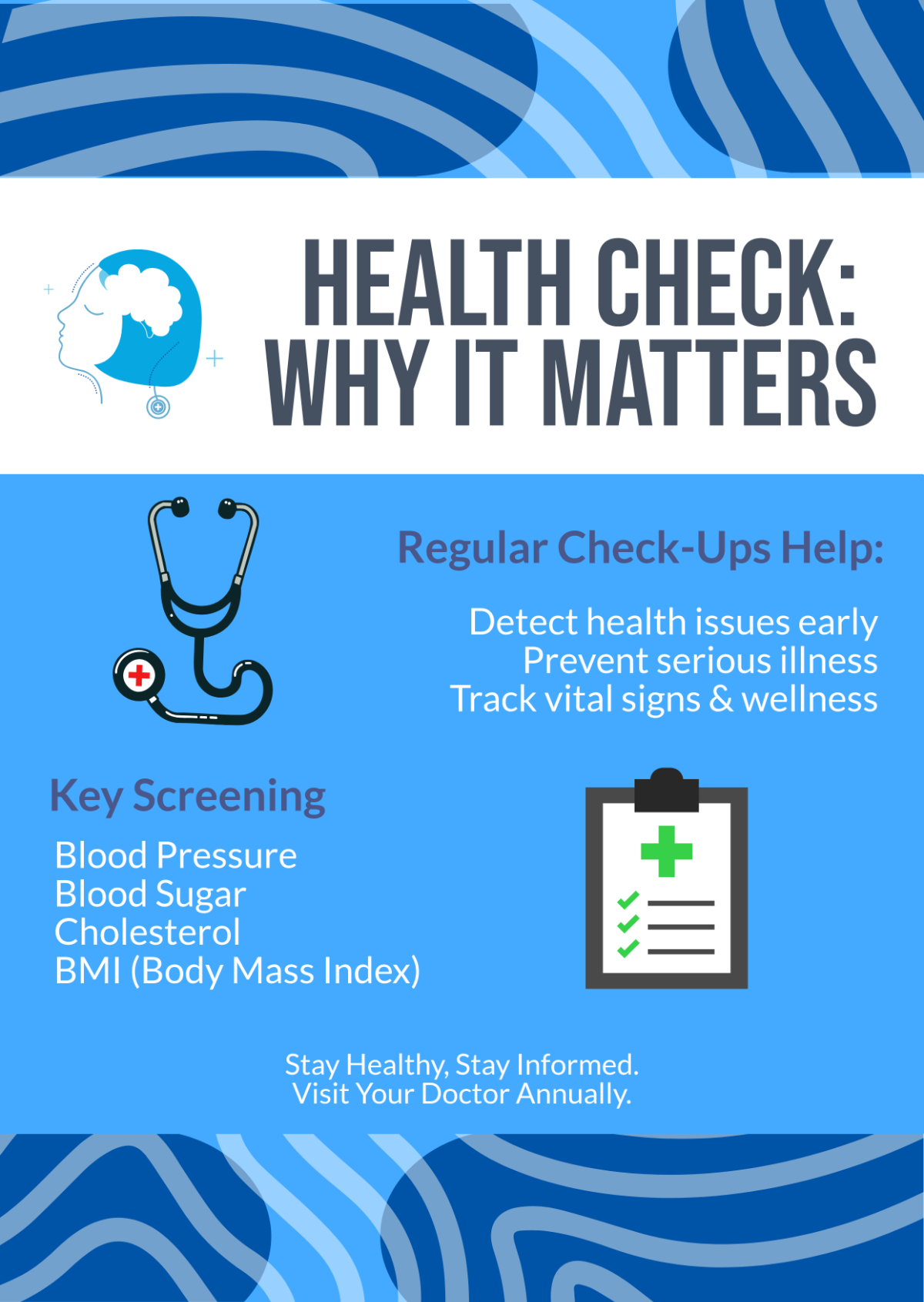 Free Professional Medical Poster Infographic Template
