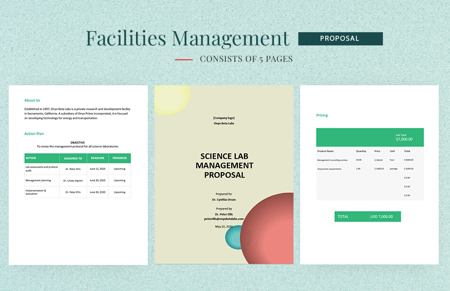 Facilities Management Proposal Template