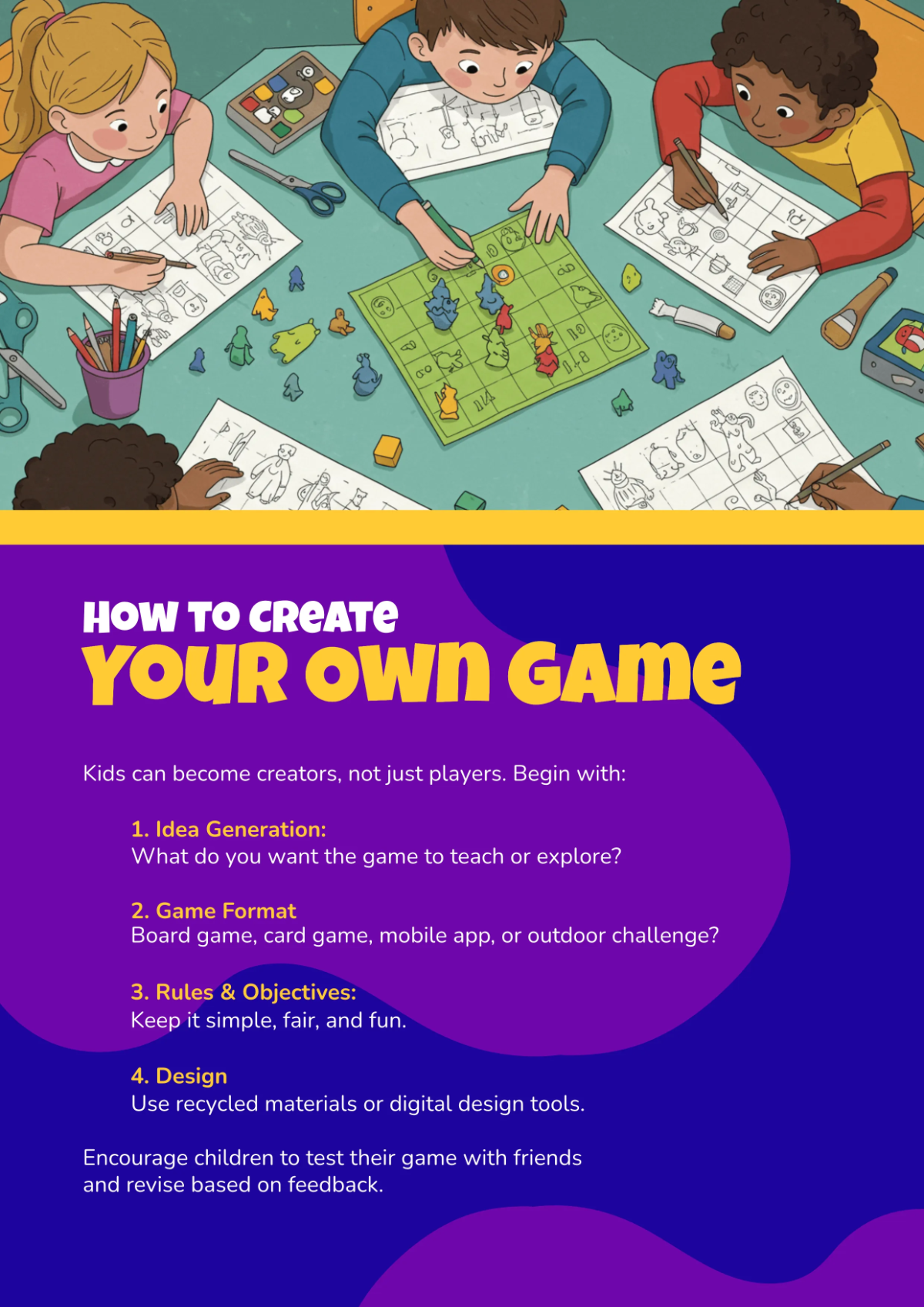 Free Graphic Booklet for Kids Template to Edit Online