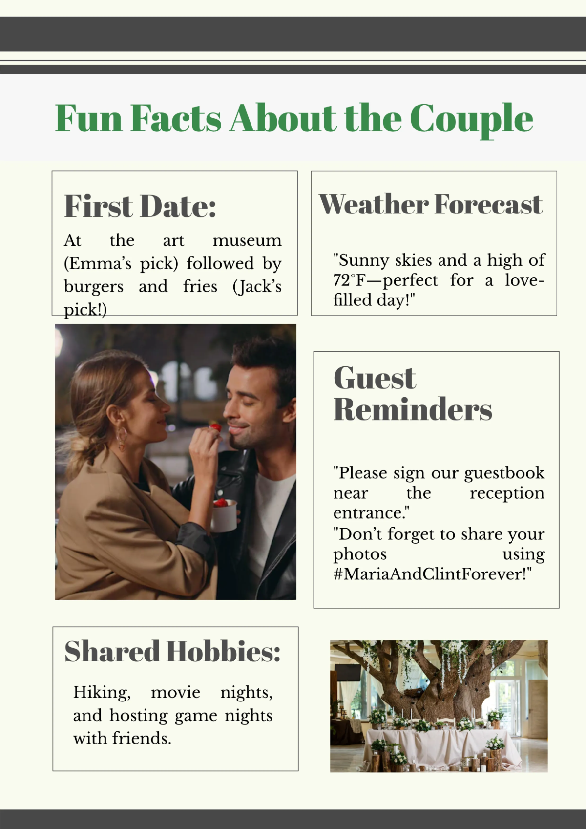 Free Aesthetic Wedding Newspaper Template to Edit Online