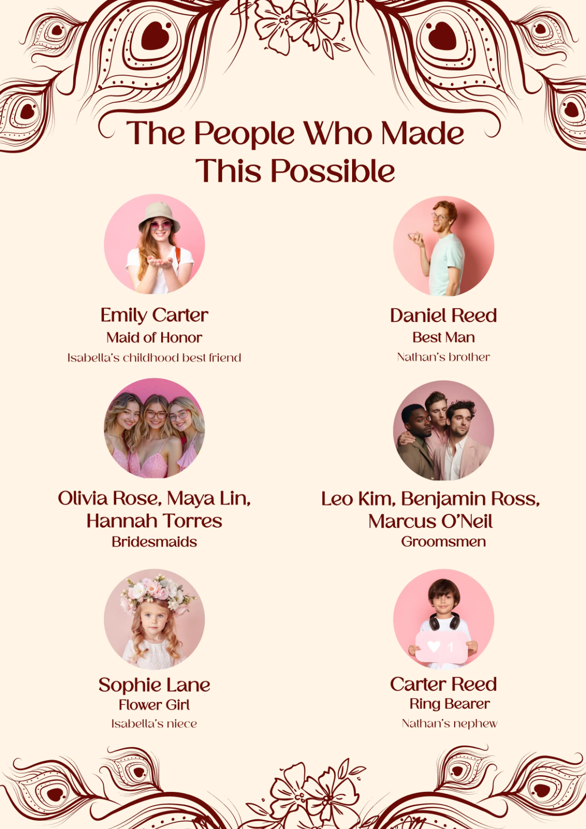 Free Modern Wedding Booklet Template to Edit Online