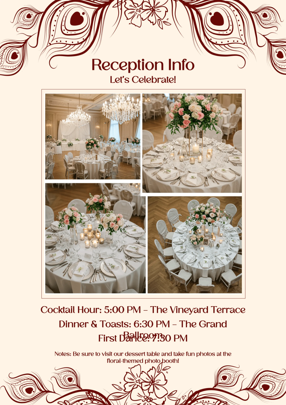 Free Modern Wedding Booklet Template to Edit Online