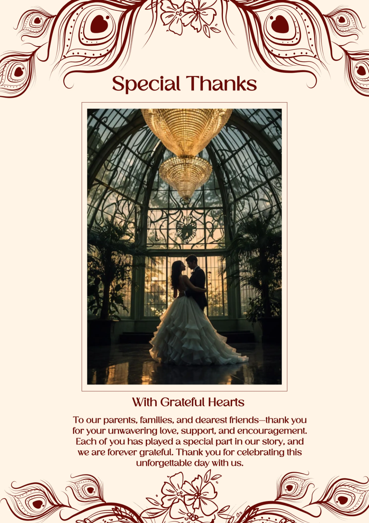 Free Modern Wedding Booklet Template to Edit Online