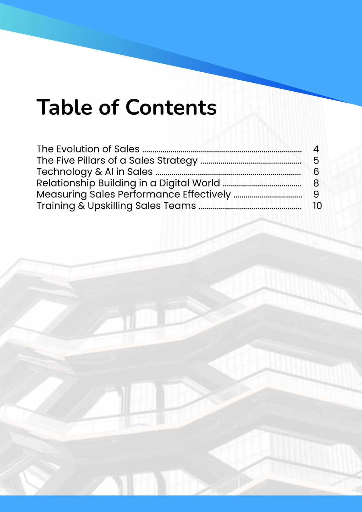 Free Blue Sales Booklet Template to Edit Online