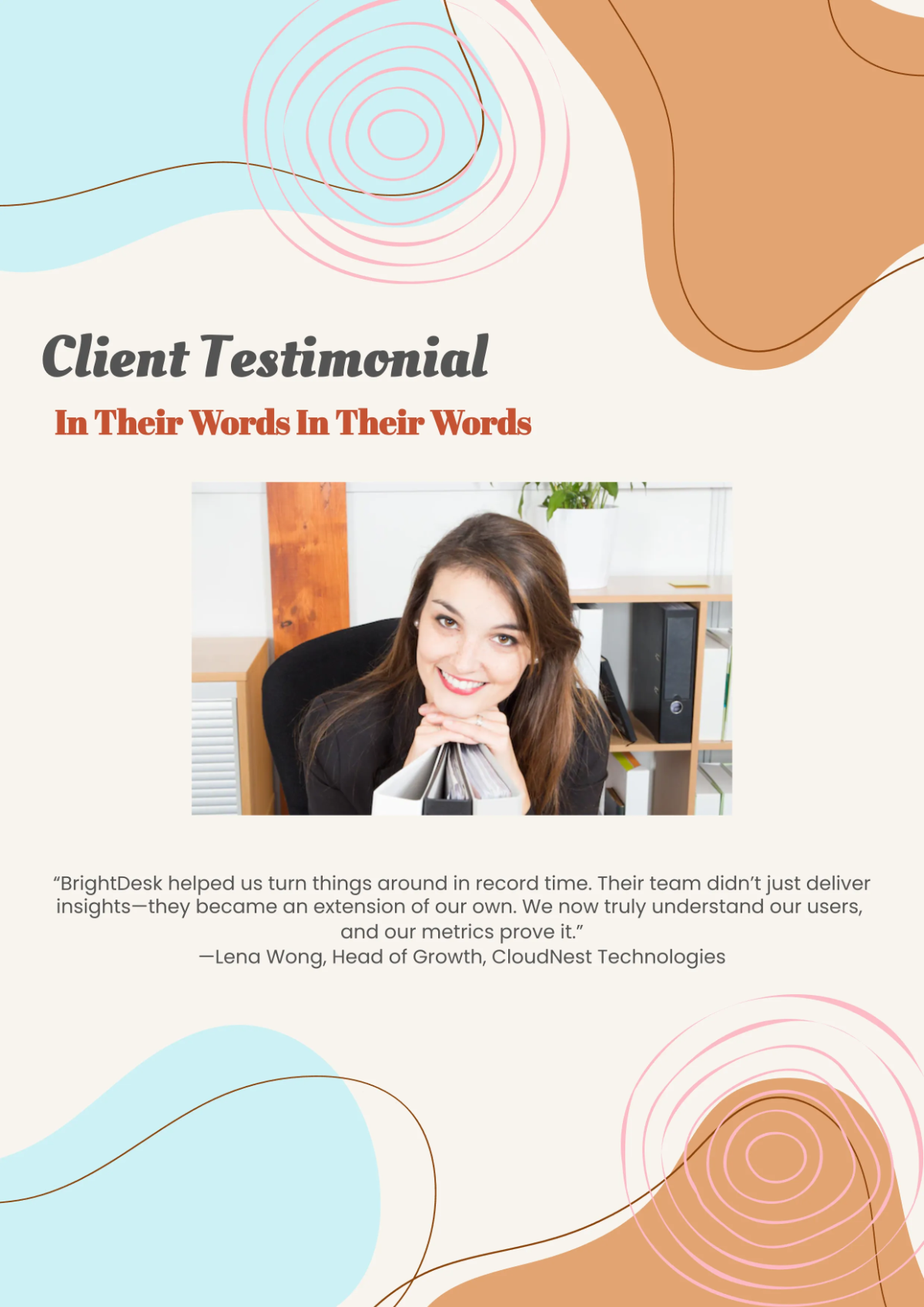 Free Aesthetic Case Study Booklet Template to Edit Online