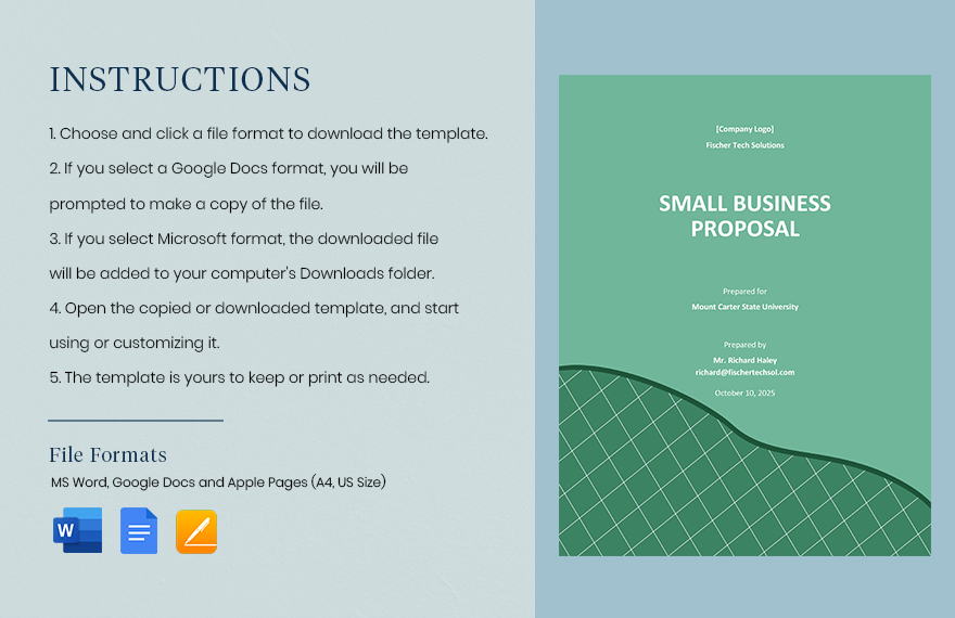 Simple Small Business Proposal Template