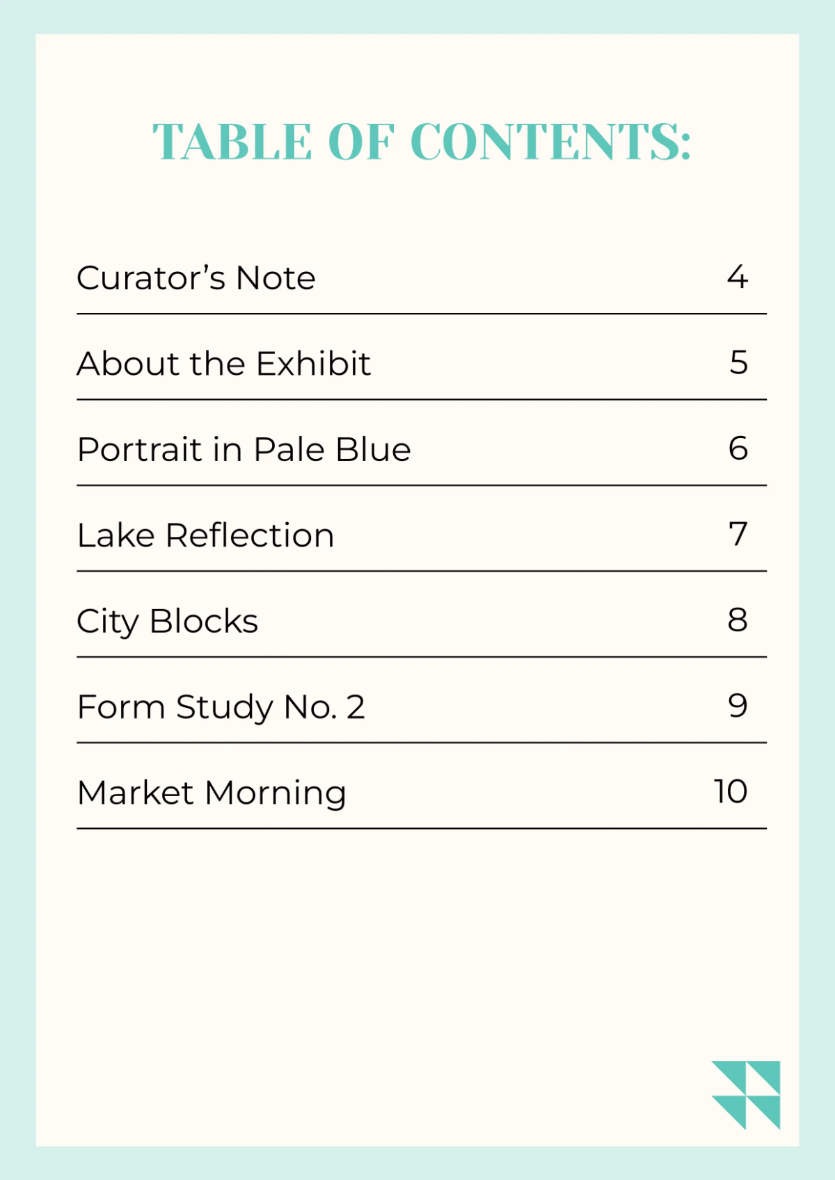 Free Professional Art Booklet Template to Edit Online