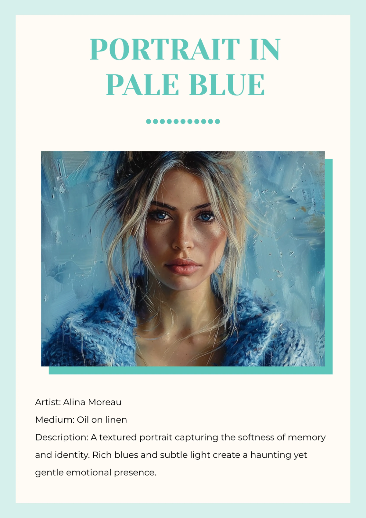 Free Professional Art Booklet Template to Edit Online