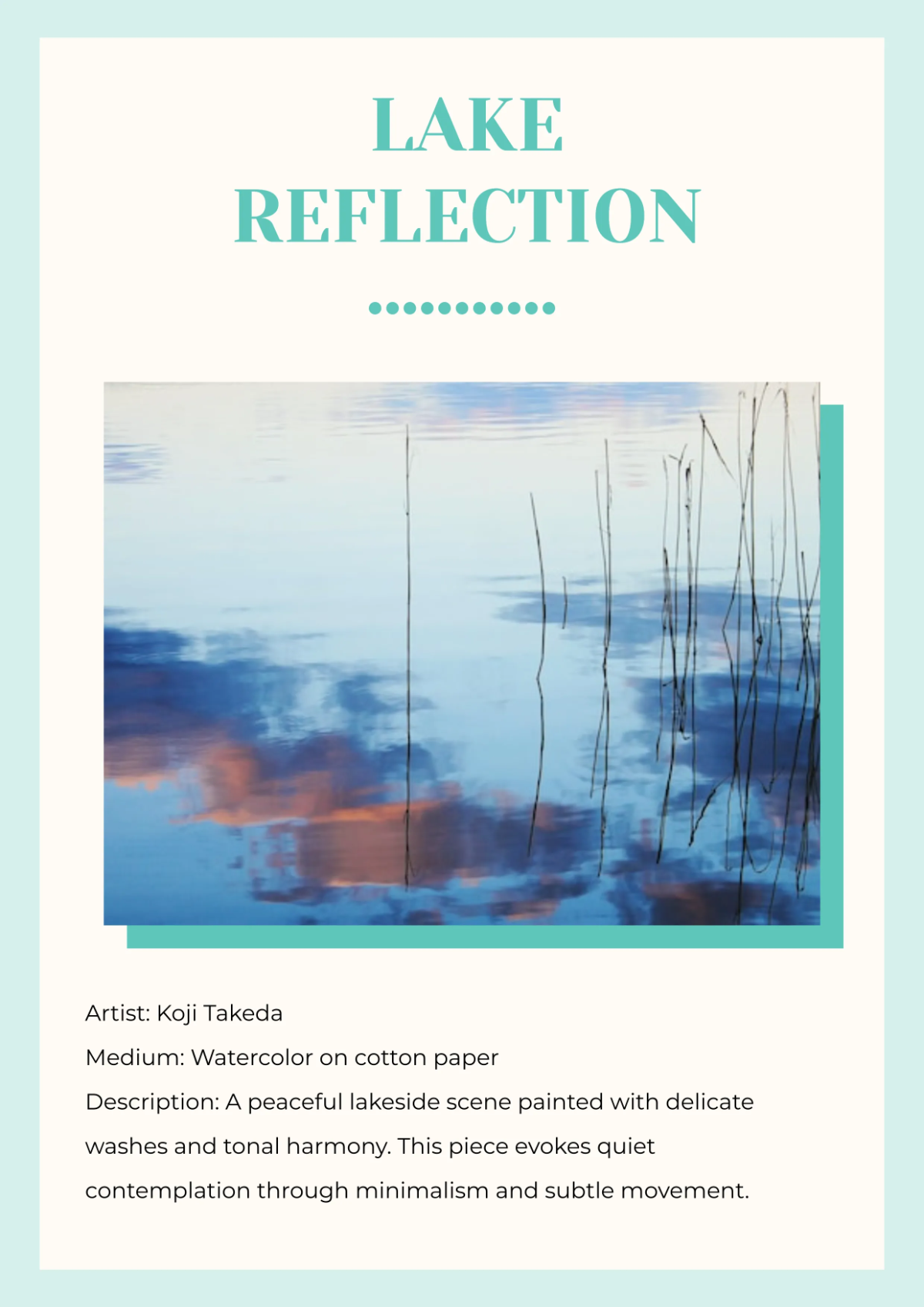 Free Professional Art Booklet Template to Edit Online