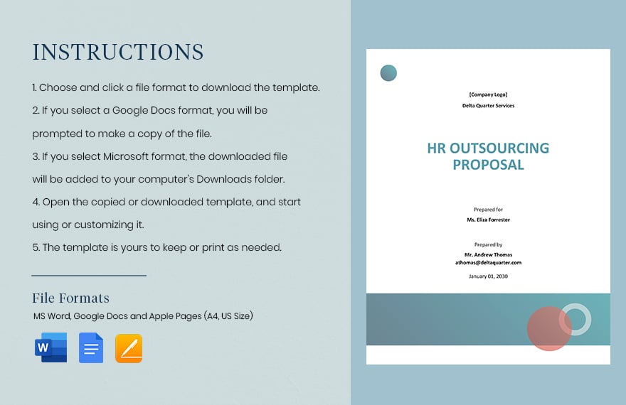 HR Outsourcing Proposal Template