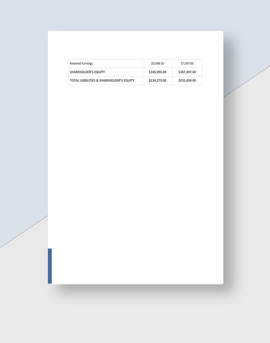 Financial Statement for Advertising Agency Template