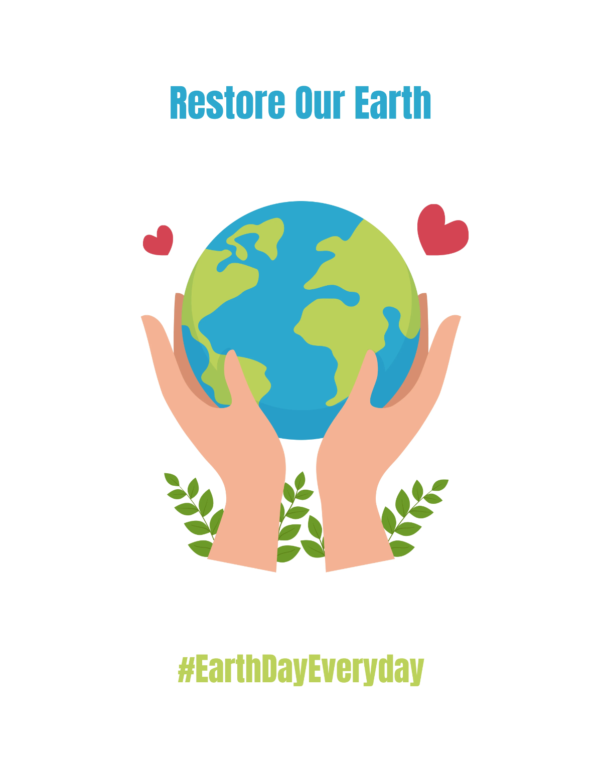 Free Earth Day Shirt Template to Edit Online