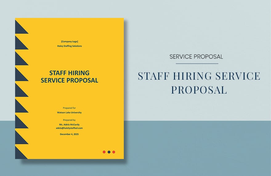 Staff Hiring Service Proposal Template