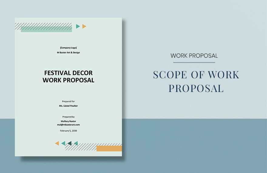 Scope of Work Proposal Template