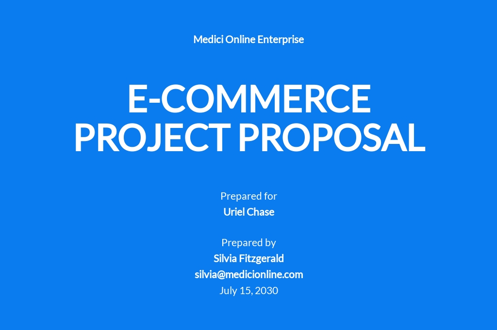 e commerce website proposal sample pdf