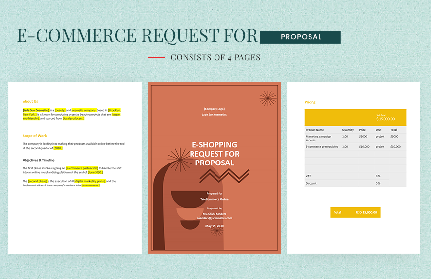 E-commerce Request For Proposal Template