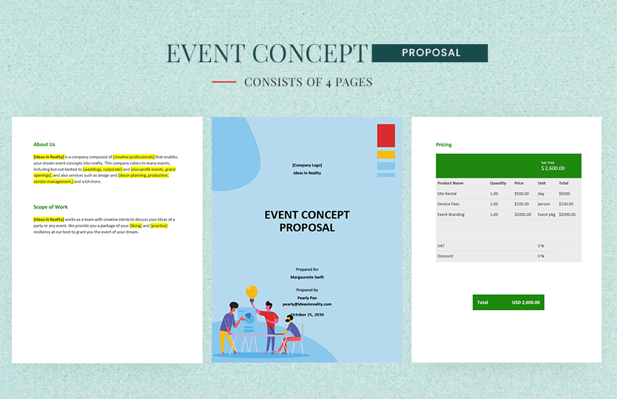 Event Concept Proposal Template