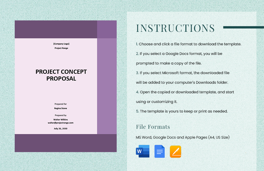 Editable Project Concept Proposal