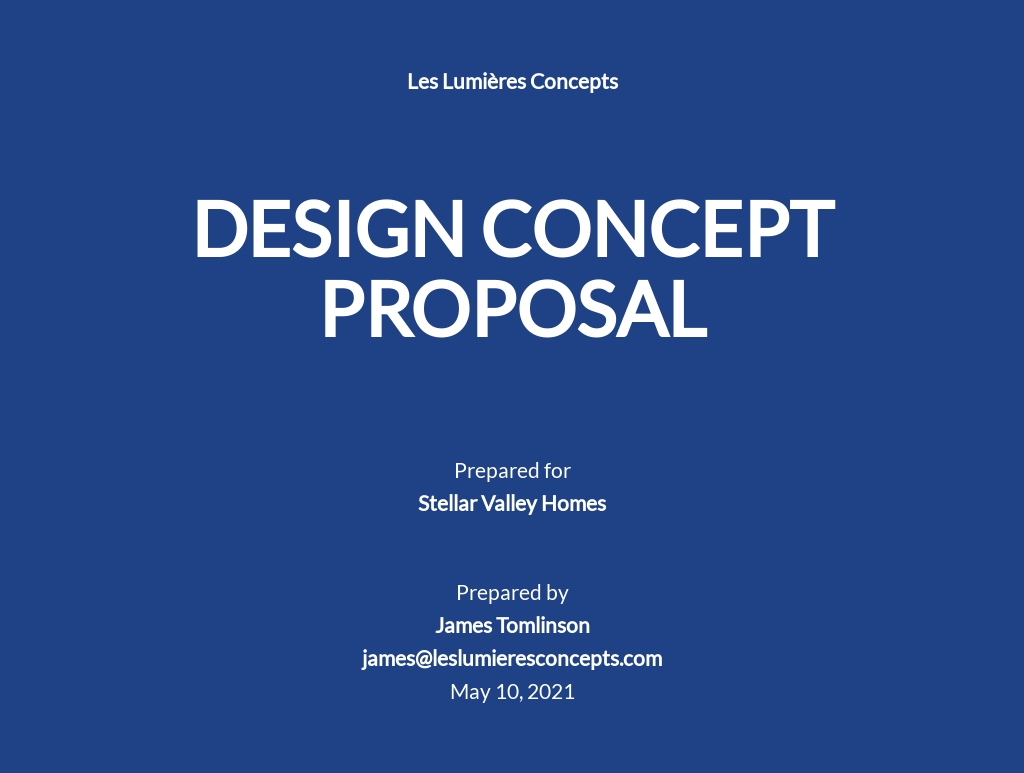 concept proposal presentation