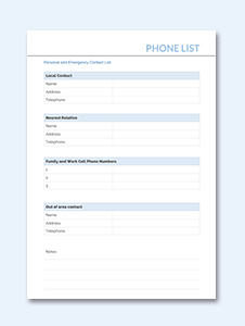 Free List Templates [ Download &amp; Editable ] | Template.net
